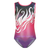 Justaucorps de gymnastique métallique de haute qualité pour filles et enfants avec shorts, combinaison de gymnastique rythmique
