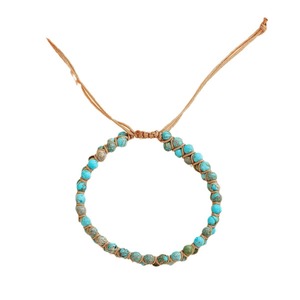 Màu Tím Imperial Jasper Đá Bọc Vòng Đeo Tay Bohemian Quà Tặng Trang Sức Cho Phụ Nữ Người Đàn Ông Quyến Rũ Chuỗi Bện Yoga Đính Cườm Vòng Đeo Tay Bangles - Product Image 4