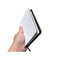 A5/A6 DIY Design Carnets détachables à feuilles mobiles Double face Imprimable Journal Sublimation Blanc Cahier en cuir PU