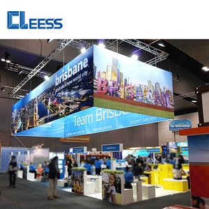 China <strong>Suppliers</strong> <strong>Portable</strong> Aluminum Tension Fabric Light Box Stand <strong>Backdrop</strong> Led Backlit 20Ft X 20Ft Tradeshow Display Booth - Product Image 4