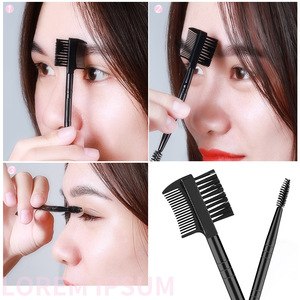 Herramientas de belleza, tijeras negras para recortar cejas, peine para depilar cejas de acero inoxidable, pinzas para cejas, juego de tijeras para cejas - Product Image 4