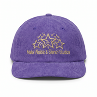 Casquettes personnalisées OEM avec logo brodé, 6 panneaux, style surf, non structurées, en velours côtelé violet, avec fermeture snapback, pour le sport