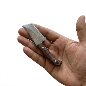 Couteau de chasse, de survie et de camping à lame fixe mini, en acier Damas, fait main, de haute qualité, personnalisable, OEM Resign - Product Image 3