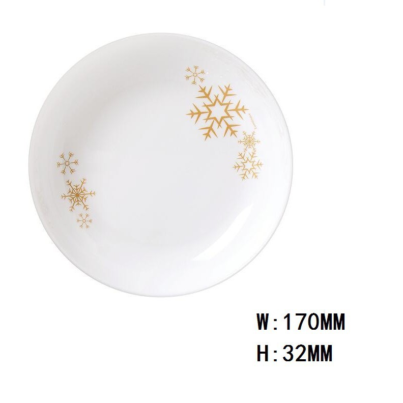 P3746 assiette creuse flocon de neige dewali 17cm