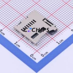 TF-001A-P3 SD Card / Memory Card Connector SMD Connector Self-Return Type MicroSD Card (TF Card) Card Holder With - Product Image 1
