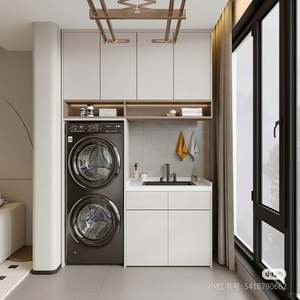 Mueble de Lavandería Personalizado para Balcón, Mueble para Lavandería en Balcón - Product Image 2