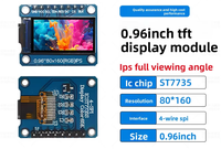 0,96 Zoll IPS-Typ TFT LCD Modul ST7735 Kleines Display 80x160 Auflösung SPI Farb-LCD-Streifenbildschirm