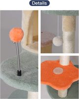Nouveau design de mode à triple plateforme maison pour chat, maison pour chat, cadre d'escalade en flanelle, tour d'arbre à chat coloré, jouet avec coussin