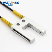 Capteur à fibre optique en U Jingjiake FU-1220 : Interrupteur de positionnement et de correction d'étiquettes pour terminaux à fibre optique