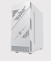 USB3.0 HD Audio RGB Aluminum Alloy Mid Tower Gaming Computer Case White 7 Expansion Slots Supports ATX/MATX/ITX Side Panel