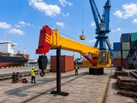 Grue marine pliable robuste, structure robuste et résistante à la corrosion pour des opérations offshore fiables