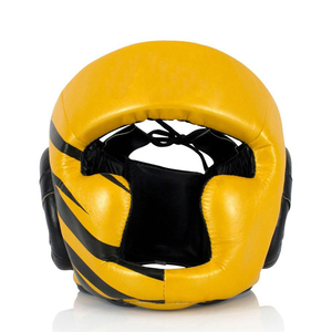 Protège-tête de boxe en cuir PU respirant, design personnalisé de haute qualité, équipement de protection d'entraînement sur mesure avec faible MOQ - Product Image 1