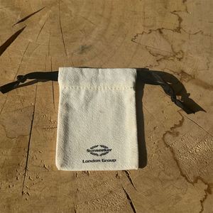 Promotional Custom Logo Printed <b>Drawstring</b> Canvas Bag Gift Jewelry Packaging Organic Cotton Canvas <b>Pouch</b> - Product Image 5