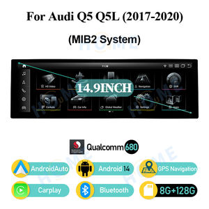 Lecteurs vidéo pour voiture Android 14, Carplay pour <span class=keywords><strong>AUDI</strong></span> <span class=keywords><strong>Q5</strong></span> Q5L 2017-2020, lecteur multimédia Androidauto 14,9 pouces, navigation GPS, écran intelligent - Product Image 5