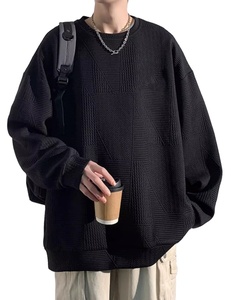 Felpa e felpe da <span class=keywords><strong>uomo</strong></span> in <span class=keywords><strong>pile</strong></span> personalizzata goffrato Casual a manica lunga di alta qualità - Product Image 1