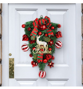 Ghirlanda Natalizia Artigianale JIN PENG a Forma di Renna Capovolta, Eco-Friendly, per Decorazioni Festive di Cortili e Porte - Product Image 6