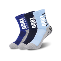 Ventes directes d'usine de genouillères de football antidérapantes personnalisées, chaussettes antidérapantes de football/basket-ball/hockey sur glace