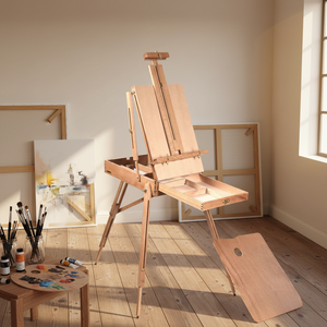 <span class=keywords><strong>Mesa</strong></span> de Arte Portátil STARPRINT de Madera de Haya Premium, Ajustable, para Niños, con Caja de Almacenamiento para Materiales de Dibujo y Pintura - Product Image 1
