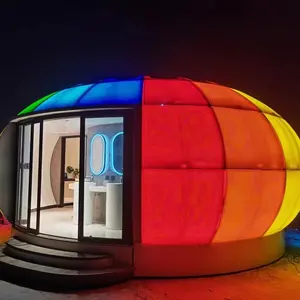 6M Diameter PE Transparent Manufacturer Bedroom Family Vacation Heat Insulation Bubble Dome House For Camping