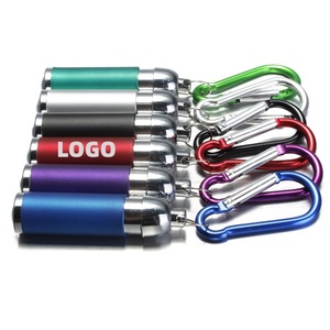 ไฟฉายอลูมิเนียมแบบพกพาพร้อมคาราบิเนอร์ 2 โหมดปรับซูมได้ ไฟฉาย LED ขนาดเล็กพกพาสะดวกสำหรับตั้งแคมป์เดินป่าของที่ระลึก - Product Image 1