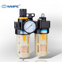 Régulateur pneumatique de filtre de pression d'air de compresseur série Afc/bfc de type Airtac avec unité de combinaisons de débit de jauge Bfc2000