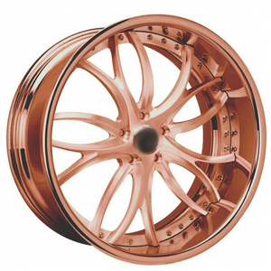 Jantes de voiture forgées <span class=keywords><strong>2</strong></span> ou 3 pièces, finition chrome doré, à déport profond, 20, 22, 24, 26 pouces, pour camionnettes et voitures, compatibles Oldsmobile, Jeep Gladiator, GMC, RAM - Product Image 4