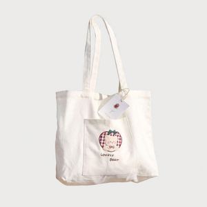 Promotional Cotton Customizable Reusable Shopping Bag Custom logo <b>Canvas</b> Custom Cotton <b>Canvas</b> <b>Tote</b> Bag with Pocket with Zipper - Product Image 1