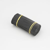 Attaches de jardinage réutilisables en fil de fer ovale pour plantes grimpantes, attaches torsadées multifonctionnelles revêtues pour fixer les cordes