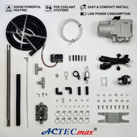 Chauffage au diesel 5000W 12V avec liquide de refroidissement, affichage numérique, télécommande, chauffage au diesel 5KW pour camion, camping-car, caravane
