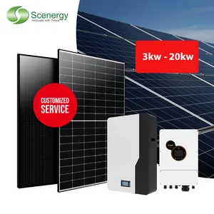 Scenergy sistem daya tenaga surya 10KW, sistem energi hibrida tenaga surya 5kW 8KW sistem energi surya