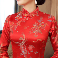 Costume long rétro amincissant et élégant, style amélioré, vente directe fabricant