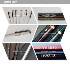 Machine de marquage au laser à fibre automatique pour tubes métalliques, étiquettes, plastique PVC, lettres, chiffres, version anglaise, logo, stylo, 20W 30W 50W - Product Image 3