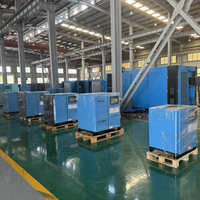 Compresseur d'air à vis stationnaire à vitesse variable 20HP 15kW avec séparateur d'huile externe, refroidissement par air, fonctionnement silencieux