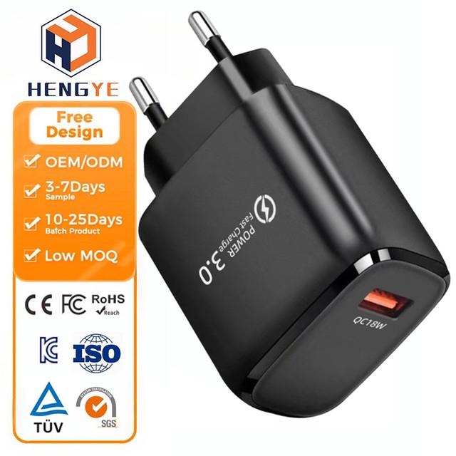 CE Certification Quick Wall Charger QC3.0 Travel Fast Mobile Phone USB Rapid Charger 18w ultra Fast Type-c Charger