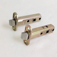 Poignée de verrouillage tubulaire en alliage de zinc 60 mm, loquet de passage, pièces de serrure