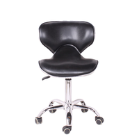 Tabouret de bar et chaise de maître en cuir PVC durable au design moderne pour salons de beauté, hôtels et salons de coiffure