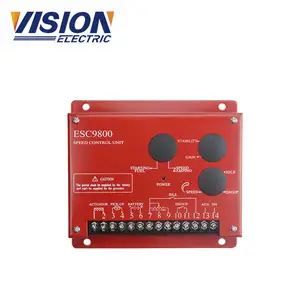 Red Speed Unit Control ESC9800 Governor Series For Battery Power Supplier