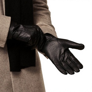 Guantes de Pantalla Táctil de Cuero Genuino ELYSIAN INDUSTRIES, Elegantes, Suaves, Térmicos, Sin Forro, con Detección de Agujas, para Invierno - Product Image 4