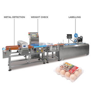 全自动金属探测器检重秤印刷贴标机专业食品标签机带打码机 - Product Image 3