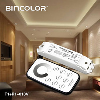 Regulador de Intensidad Táctil LED T1+R1-010V AC 85-265V, Interruptor de Atenuación 0-10v
