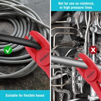 Jeu de 6 pinces à colliers de serrage - Droites et coudées à 90° |   Pince coupante pour flexibles, conduites de carburant, de gaz, de frein et de radiateur