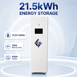 Gabinete de Almacenamiento de Energía con Batería LiFePO4 Móvil para Sitios Intermitentes, 21.5kWh, con Ruedas, BMS, CAN, RS485 - Product Image 1