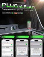 Adaptateur CarPlay sans fil Fuallwin Fast Auto Connect Mini USB pour véhicules Android et Apple