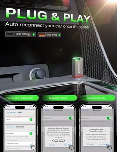 Adaptateur CarPlay sans fil Fuallwin Fast Auto Connect Mini USB pour véhicules Android et Apple - Product Image 3