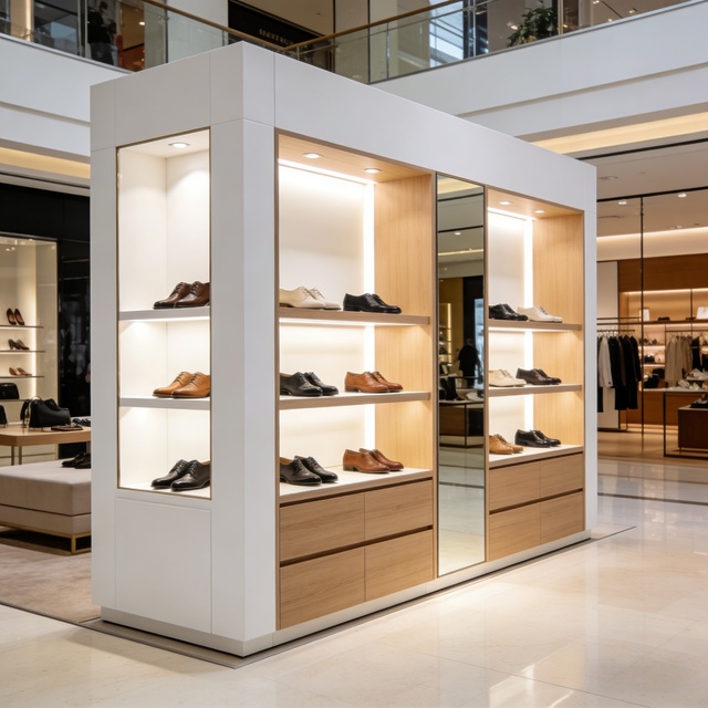 Custom Retail Display Cabinet Display Shelves with 3D Design for Brand Pop up Store
