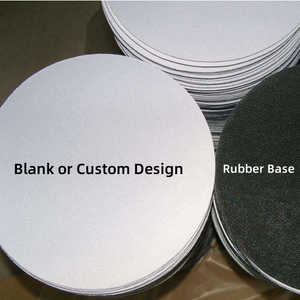 Regalos Promocionales, Alfombrilla de Ratón Redonda de Mármol Rosa y Morado con Forma Personalizada, Alfombrilla de Ratón Circular Irregular Personalizada con Base de Goma - Product Image 2