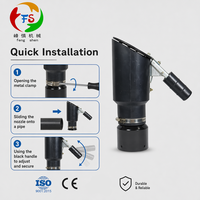 Capot anti-pluie d'échappement à 45 degrés homologué CE ISO, double taille 102 mm et 76 mm, pour atelier 1YW, OEM personnalisé