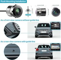Caméra de recul AHD 1080P compatible avec les autoradios/moniteurs, caméra de recul avant/arrière/côté encastrée pour voitures et SUV