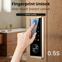 Cerradura de Puerta Biométrica Inalámbrica Inteligente con Huella Digital Electrónica Locstar, con WiFi y Almacenamiento en la Nube, Aplicación Tuya