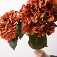 Bunga Hydrangea Belanda Modern Buatan Tangan dari Sutra, Tangkai Tunggal, Sentuhan Lembut, Bunga Artifisial Realistis, Buket Pernikahan, Dekorasi Meja Rumah